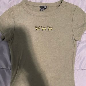 Olive Green Top, juniors